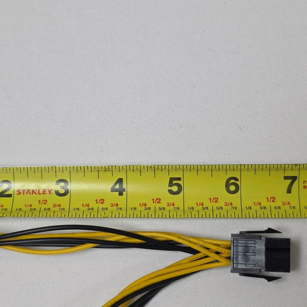 PCI Express 6 pin Female to Dual‎ PCI-E 8( 6+2) pin Male 2pk Cable 6